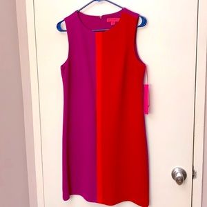 Betsey Johnson Colorblock Shift Dress NWT